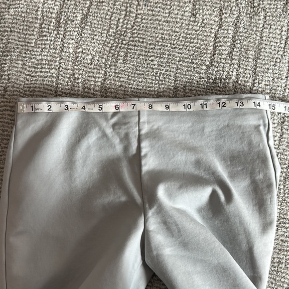 Light Gray Crosby Pull On Crop pant, size 6 - Picture 3 of 7